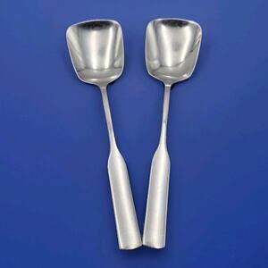 Oneida Antares Flatware Stainless Set Of 2 Pcs Sugar Spoon Discontinued Vintage